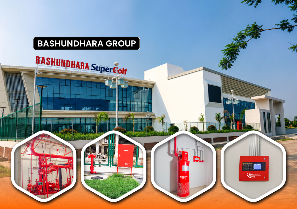 At the Bashundhara Golf Club Project, we Mechanism Trade & Engineering Ltd (MTEL) successfully completed the Supply & Installation works for:* Fire Protection & Detection System * Fire Suppression System * Fire Door System * PA System The project implemented in compliance with modern fire and safety standards to ensure enhanced safety and protection for the facility.